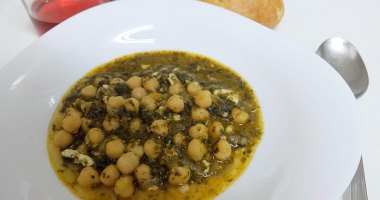 Garbanzos con espinacas