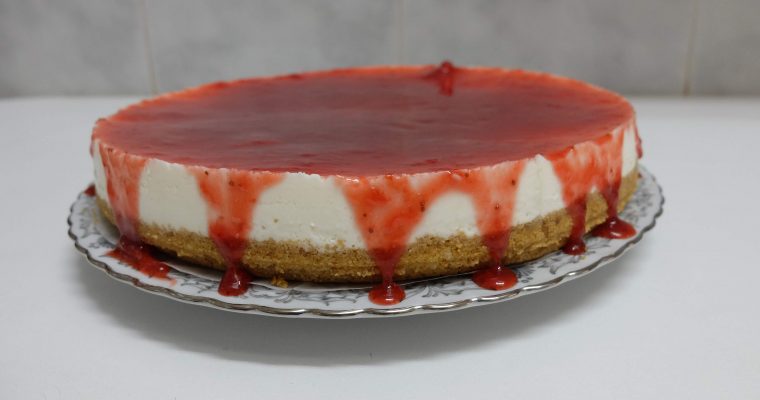 Tarta de queso fría