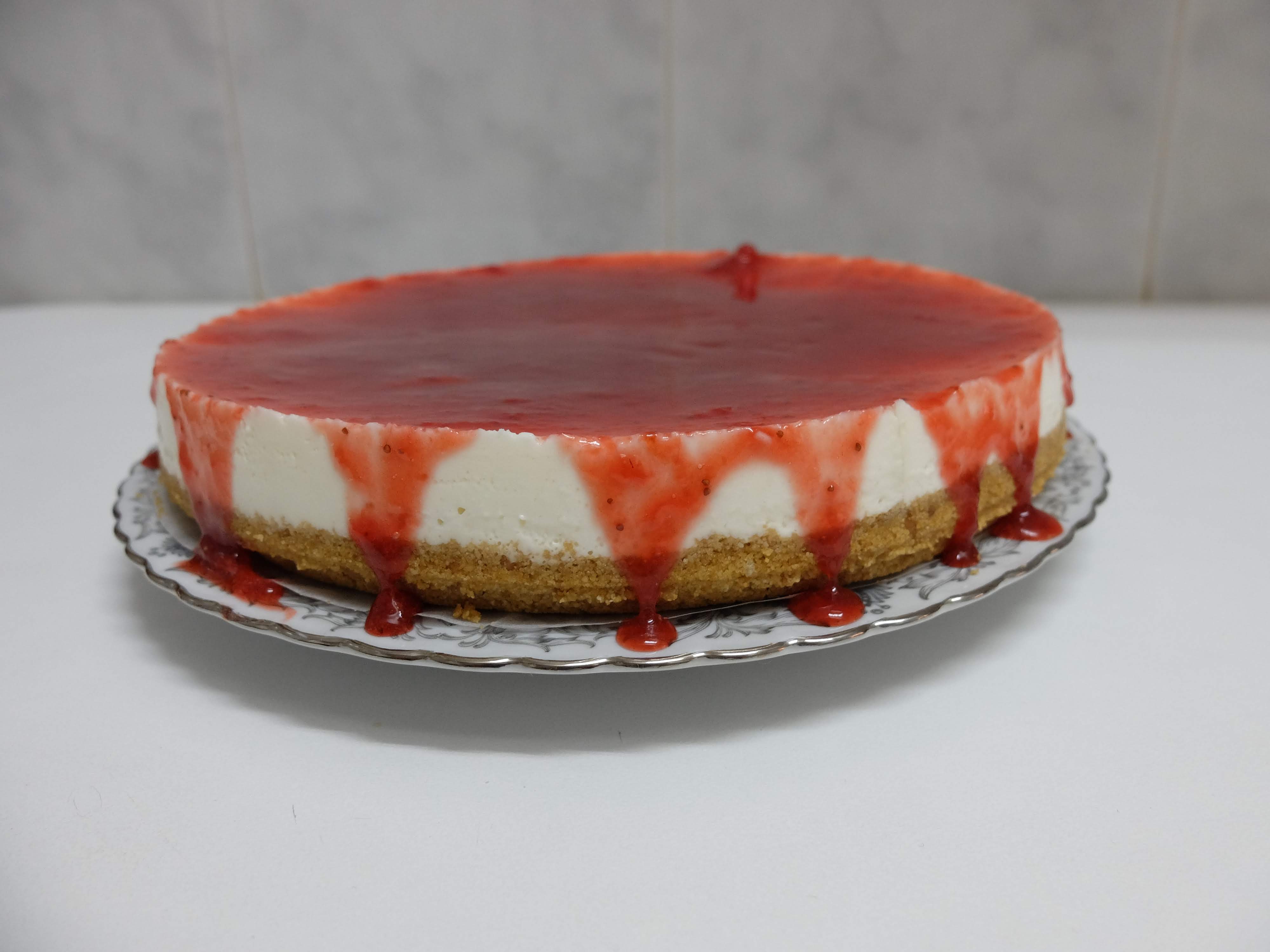 Tarta de queso fría