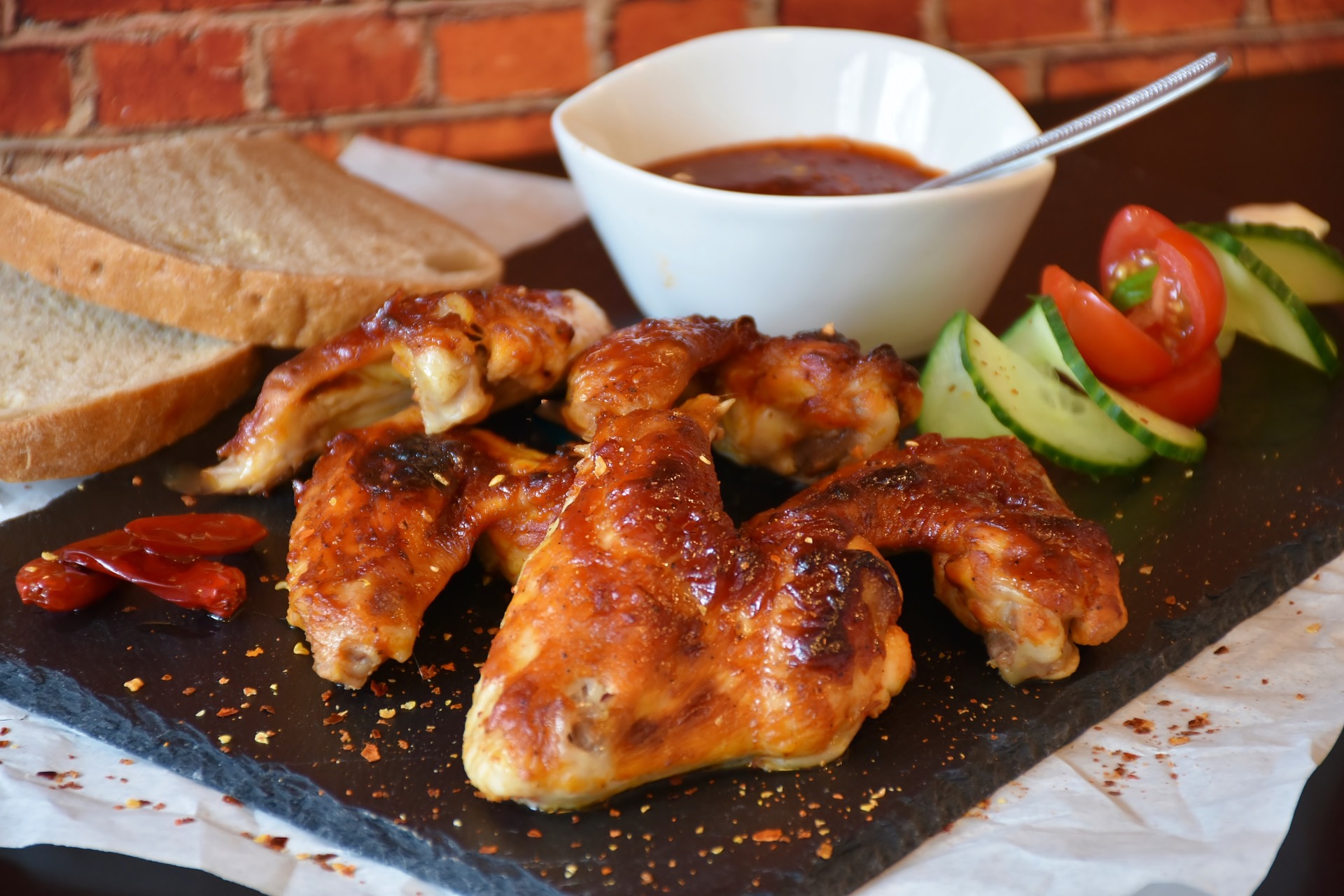Alas de pollo asadas