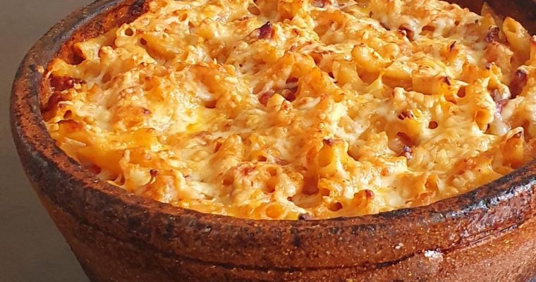 Macarrones al jamón