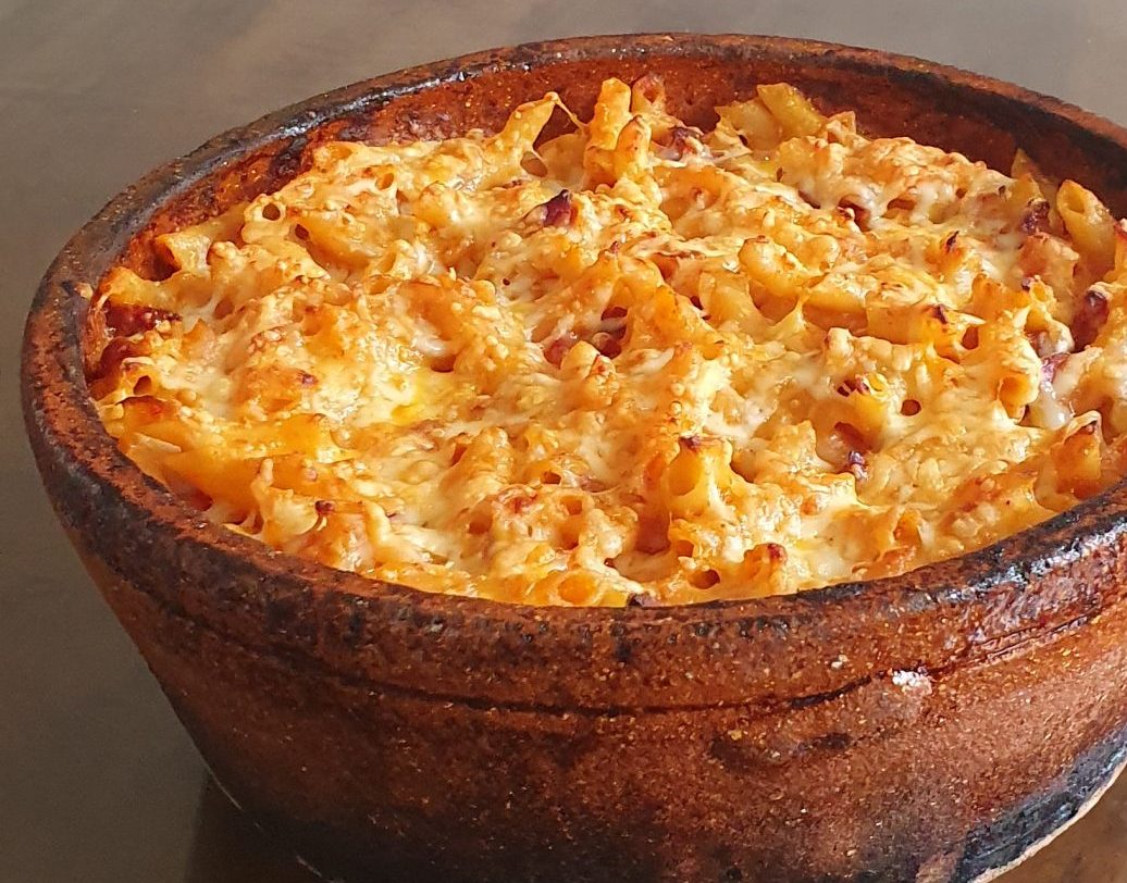 Macarrones al jamón