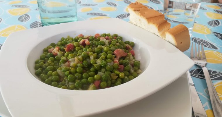 Guisantes con jamón