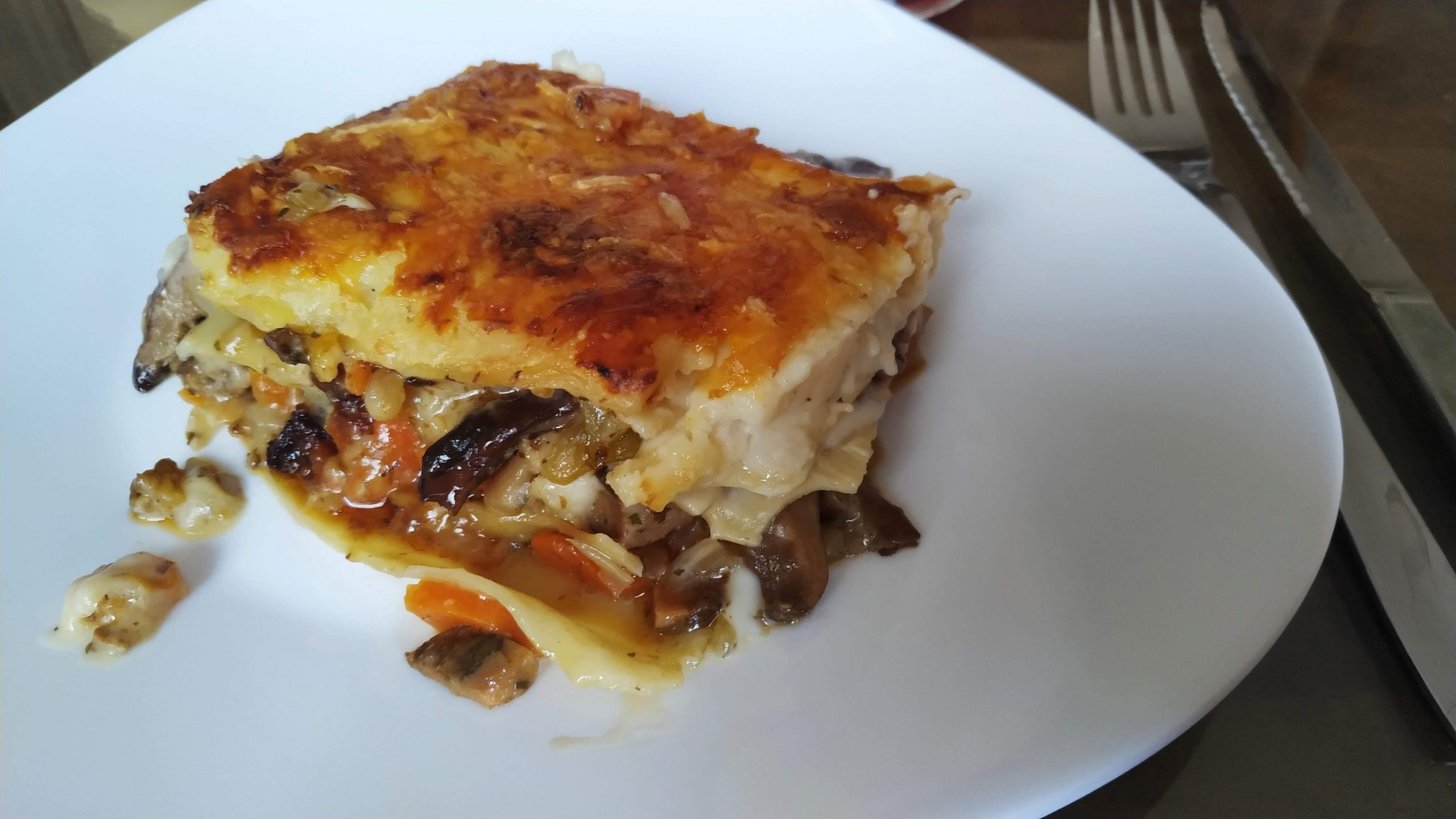 Lasaña de níscalos