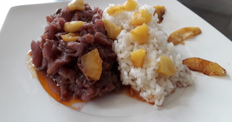 Lombarda con arroz